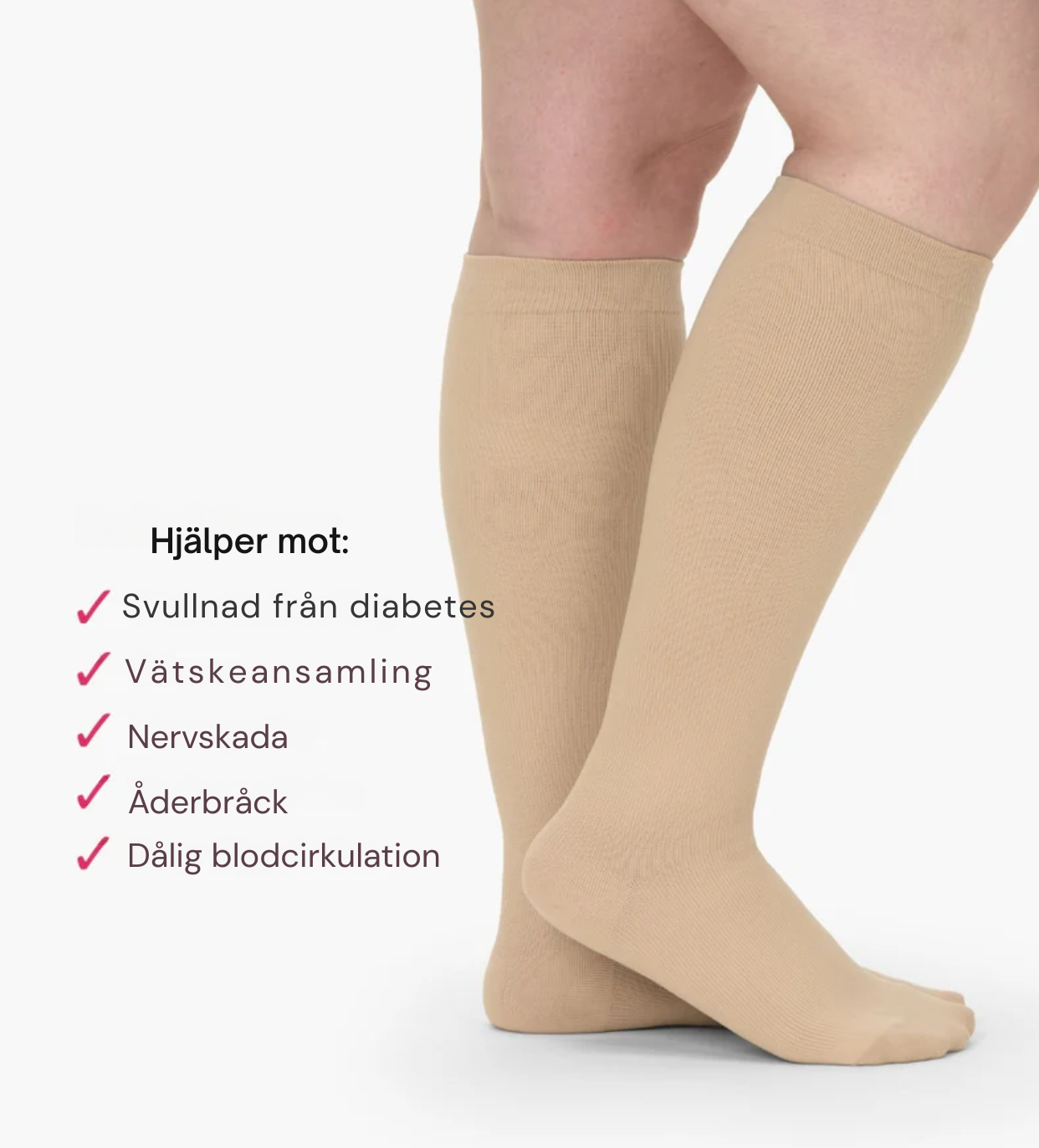 MotionEase™ Avancerade Breda Kompressionsstrumpor för Smärtlindring