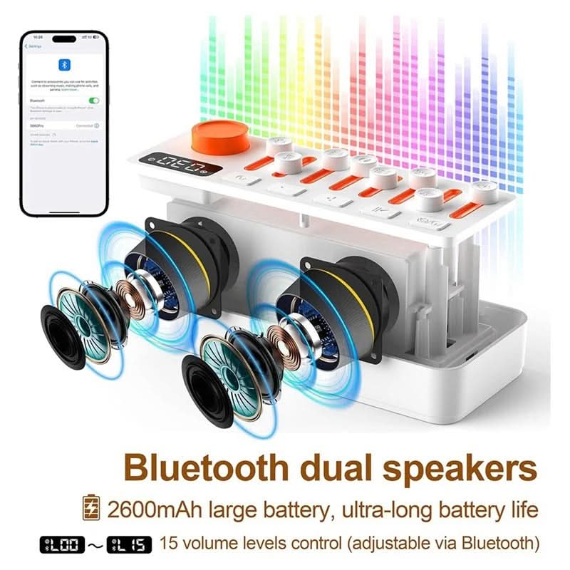 SleepHaven™ – White Noise Sleep Sound Machine med Bluetooth & Nattlampa