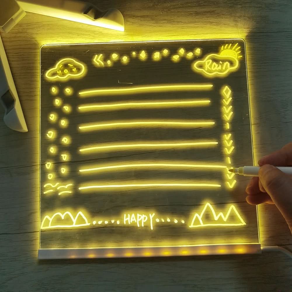 LumiBoard™ – Magisk LED Ritbräda för Barn | Kreativ Ljusbräda & Återanvändbar Teckningsplatta