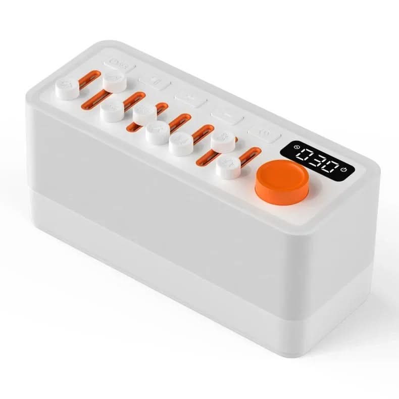 SleepHaven™ – White Noise Sleep Sound Machine med Bluetooth & Nattlampa