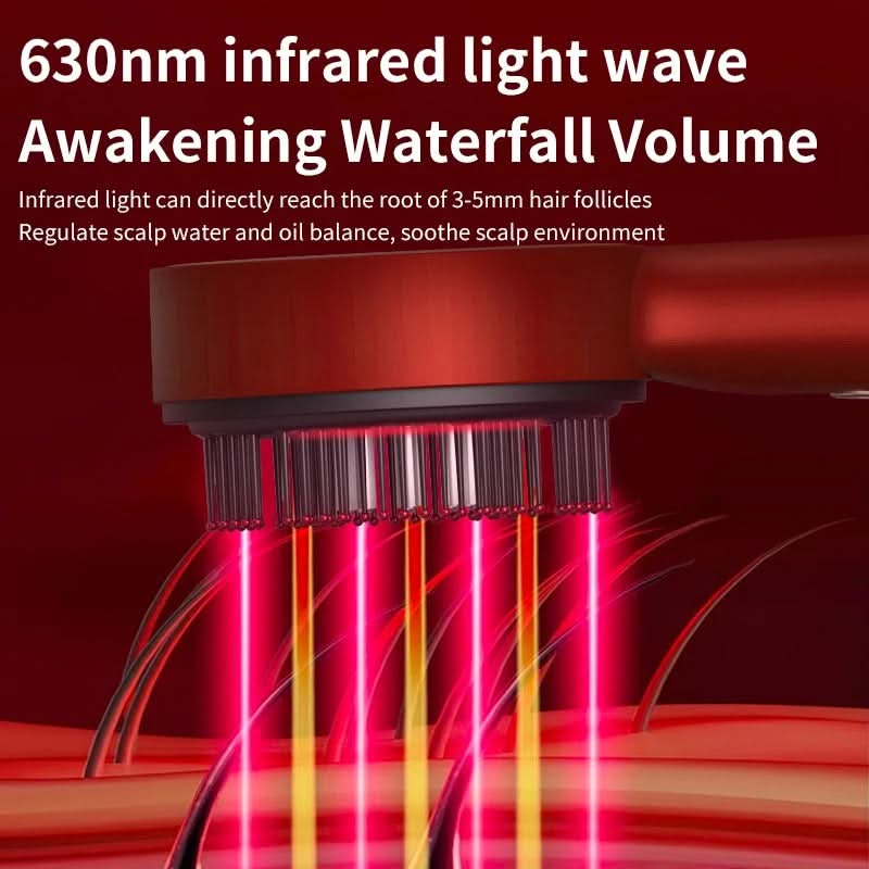 GlowBrush™ Pro – Infrarött ljus och massage för starkare, friskare hår.
