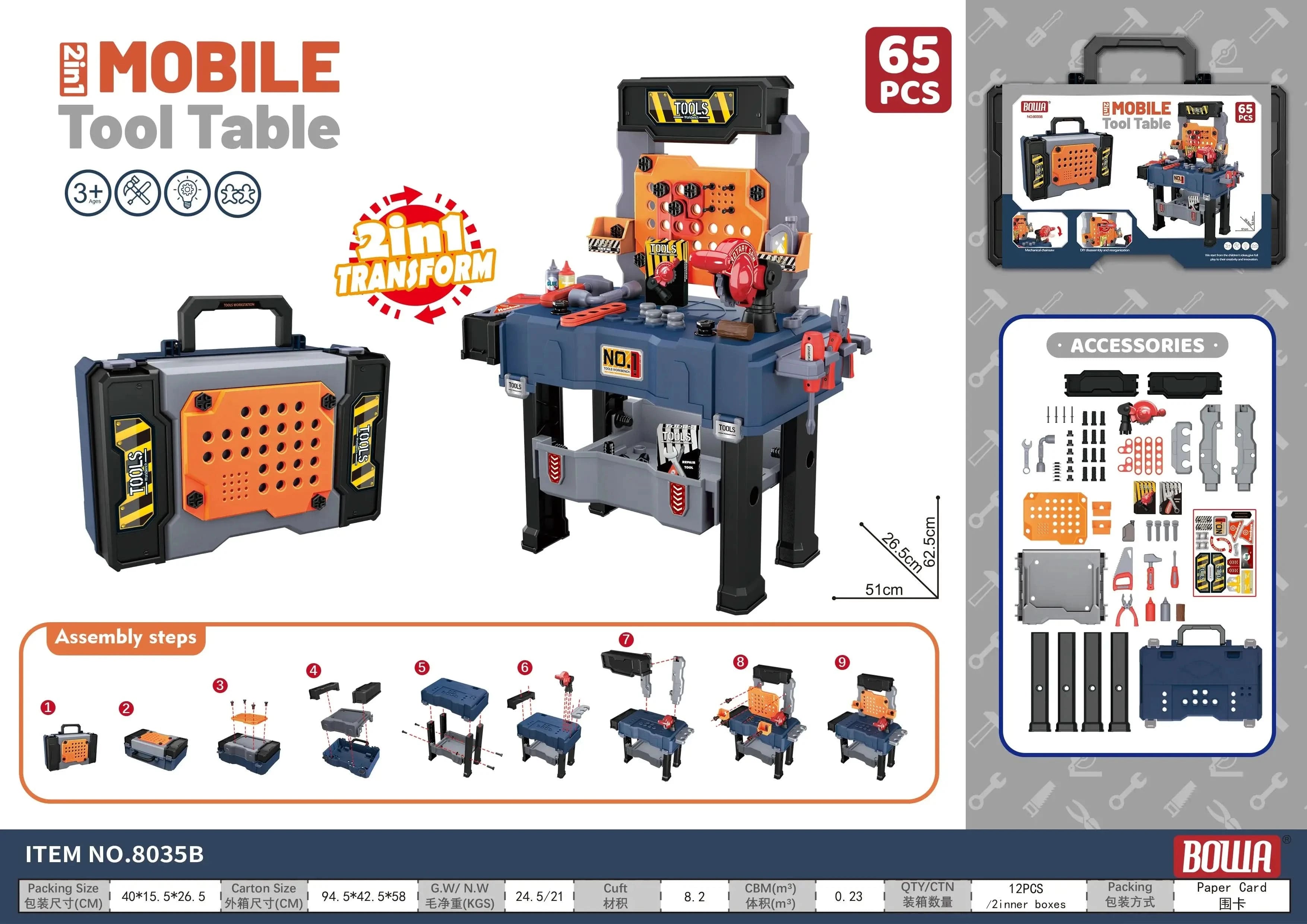 LittleBuilder™ – Interaktiv Verktygsbänk för Barn | Lär & Lek med Byggverktyg
