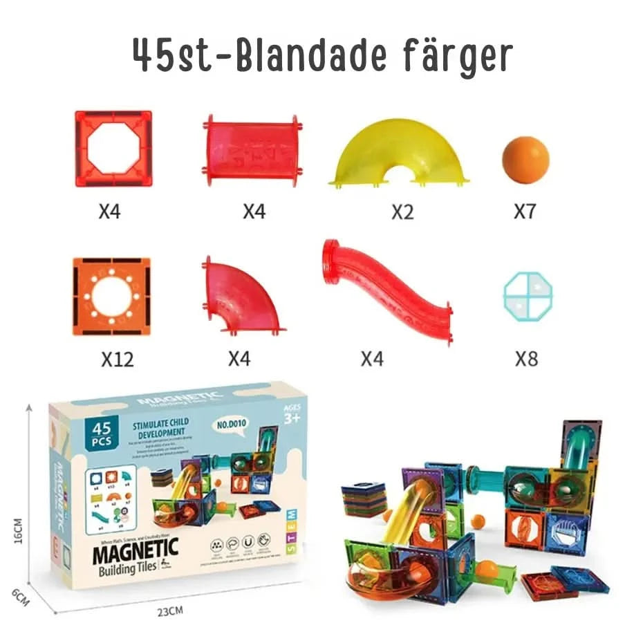 Magnetiska Byggklossar för Barn – Lärande och Kreativ Leksak