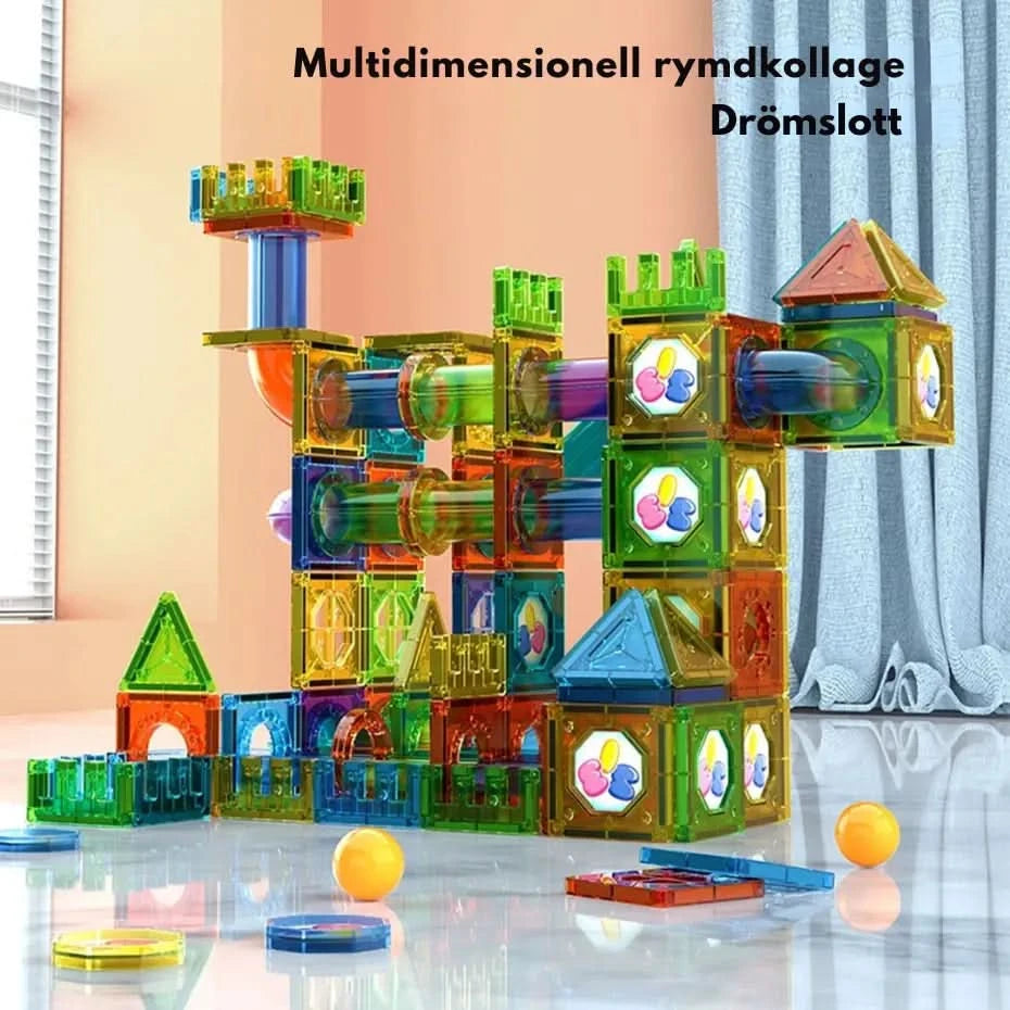 Magnetiska Byggklossar för Barn – Lärande och Kreativ Leksak