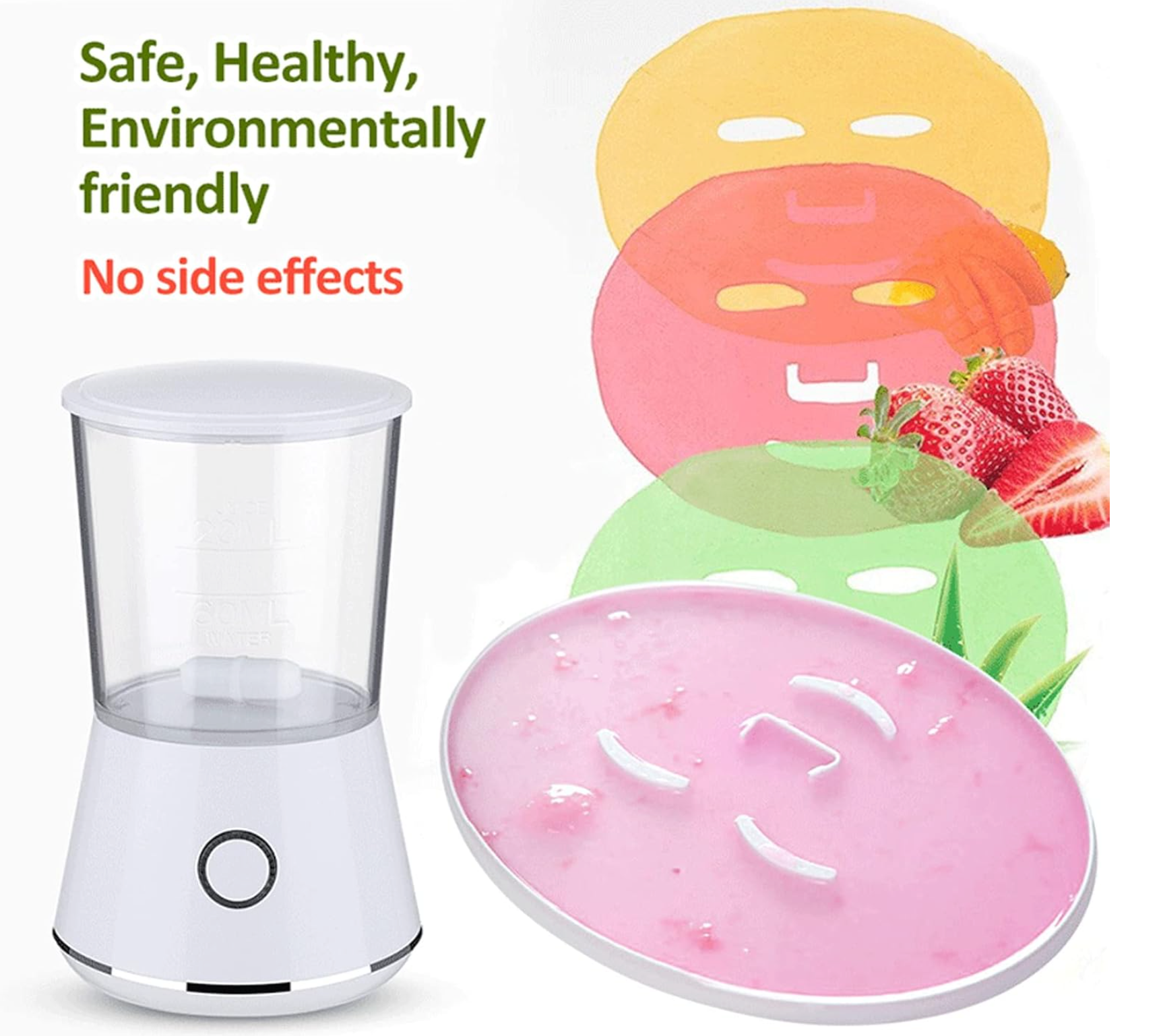 Face Mask Machine med 32 kollagenplattor – Gör din egen naturliga ansiktsmask hemma