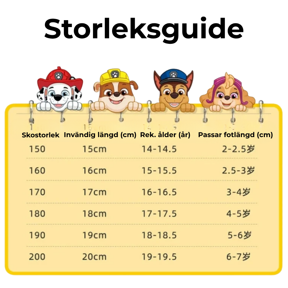 Paw Patrols halkfria sandaler för barn