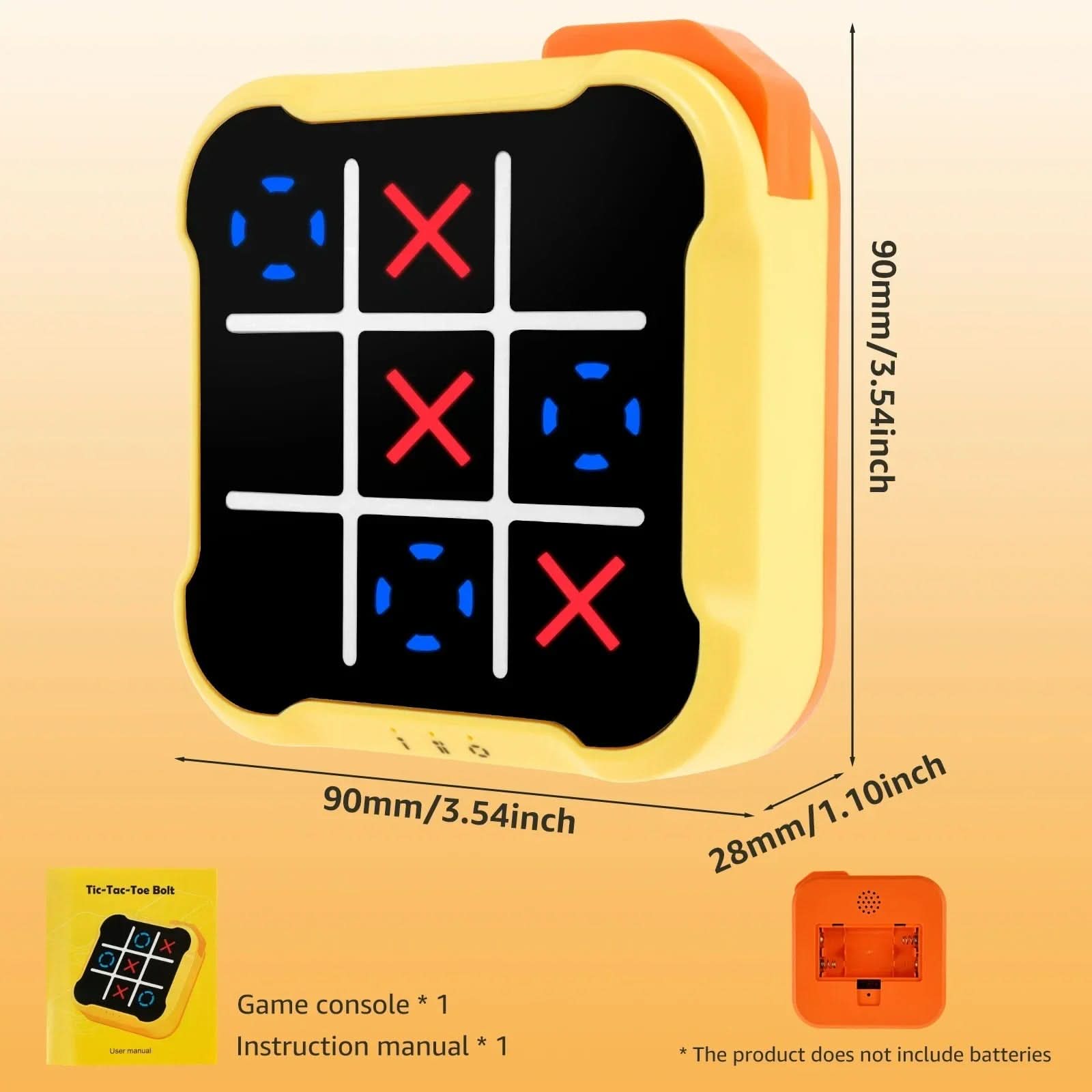 Electronisk Tic-Tac-Toe spel – Bärbart Minnesspel för Barn och Vuxna - Varuhuset24