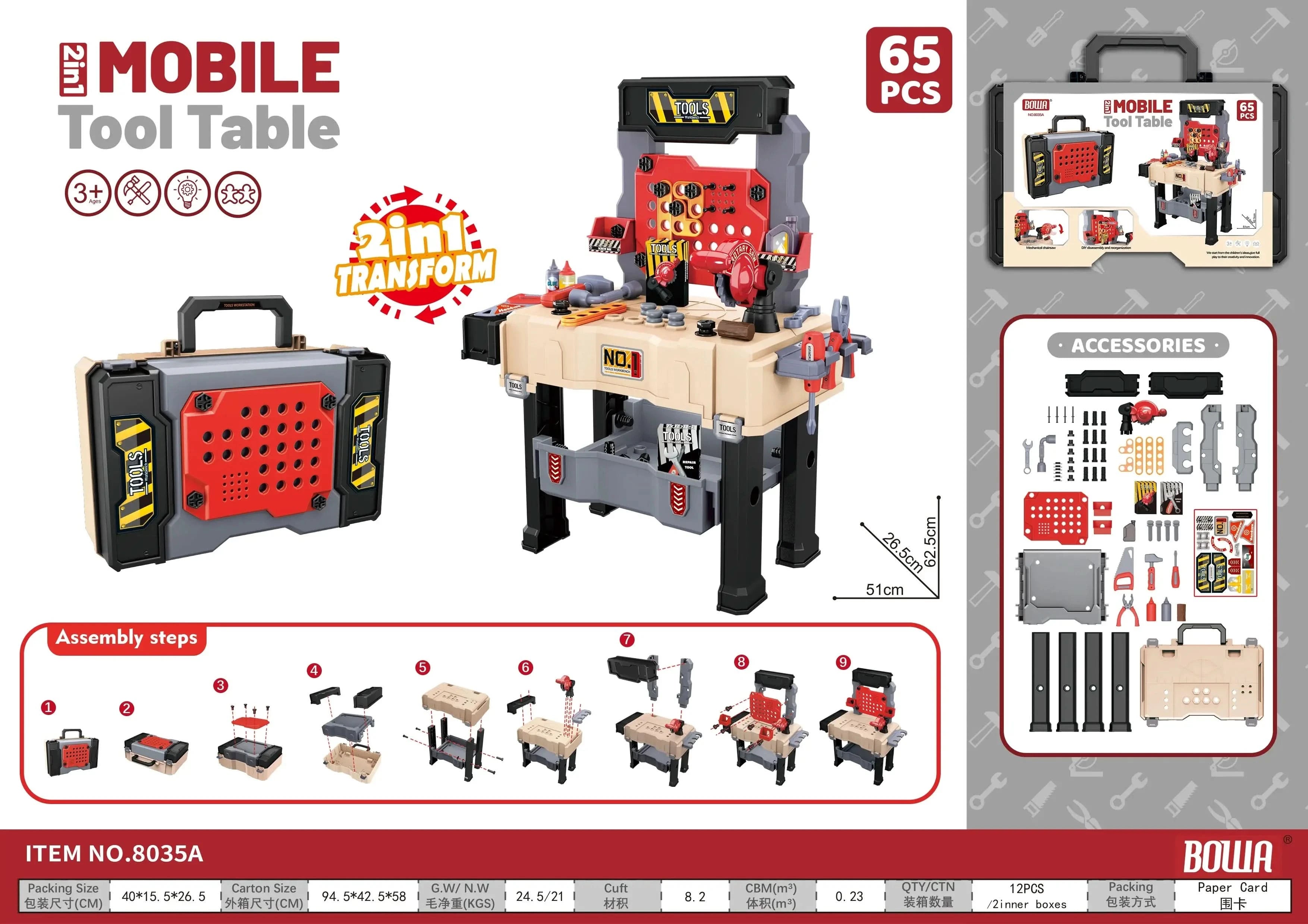 LittleBuilder™ – Interaktiv Verktygsbänk för Barn | Lär & Lek med Byggverktyg